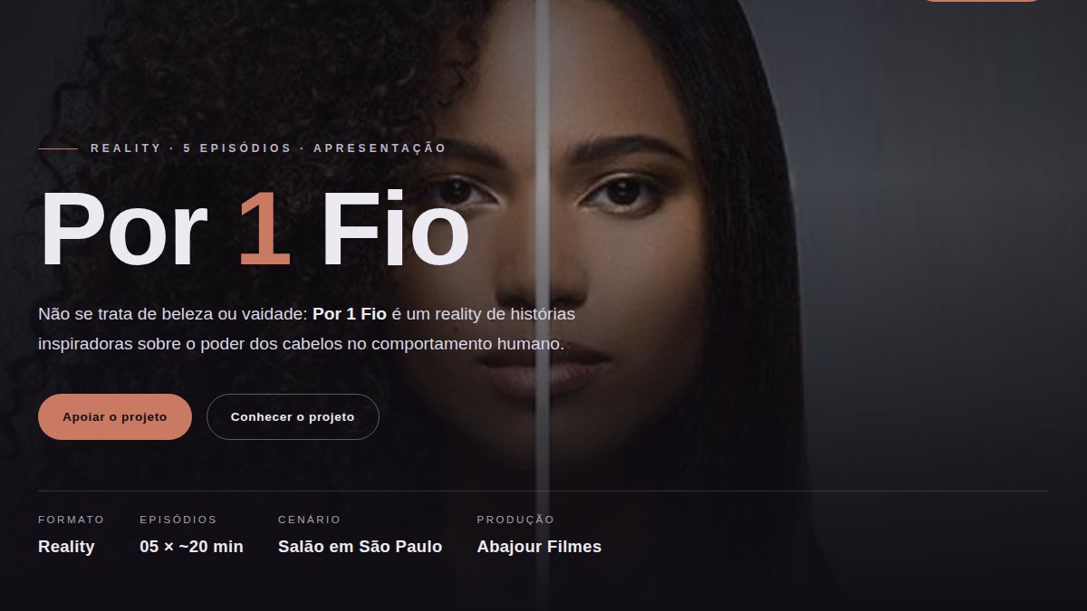POR 1 FIO — capa do projeto