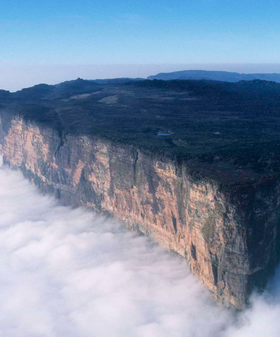 Monte Roraima acima das nuvens